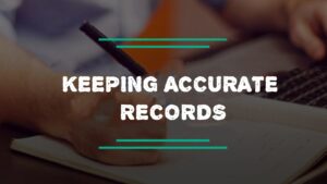 Keeping accounting accurate record