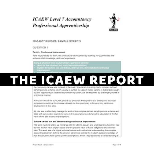 the ICAEW report